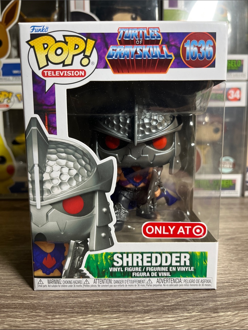 Funko Pop! Television Shredder in Silver, Red, Purple